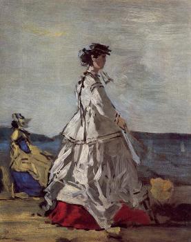 Eugene Boudin : Princess Metternich on the Beach